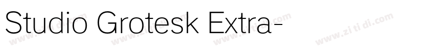 Studio Grotesk Extra字体转换